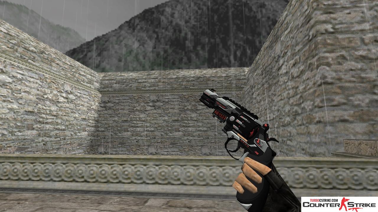 Модель HD R8 Revolver «Reboot» с анимацией осмотра для CS 1.6