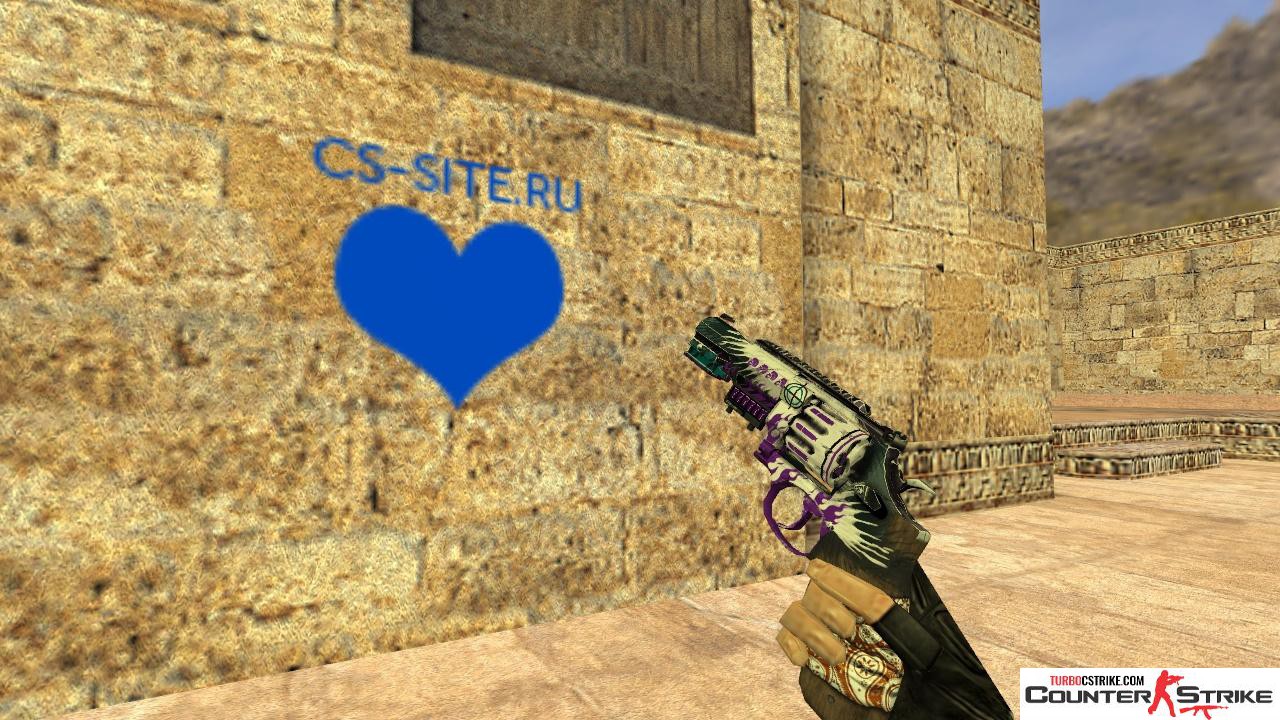 Модель HD R8 Revolver «Veteran Purple» для CS 1.6