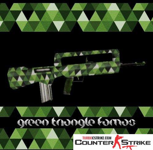 Модель Famas «Green Triangle» для CS 1.6