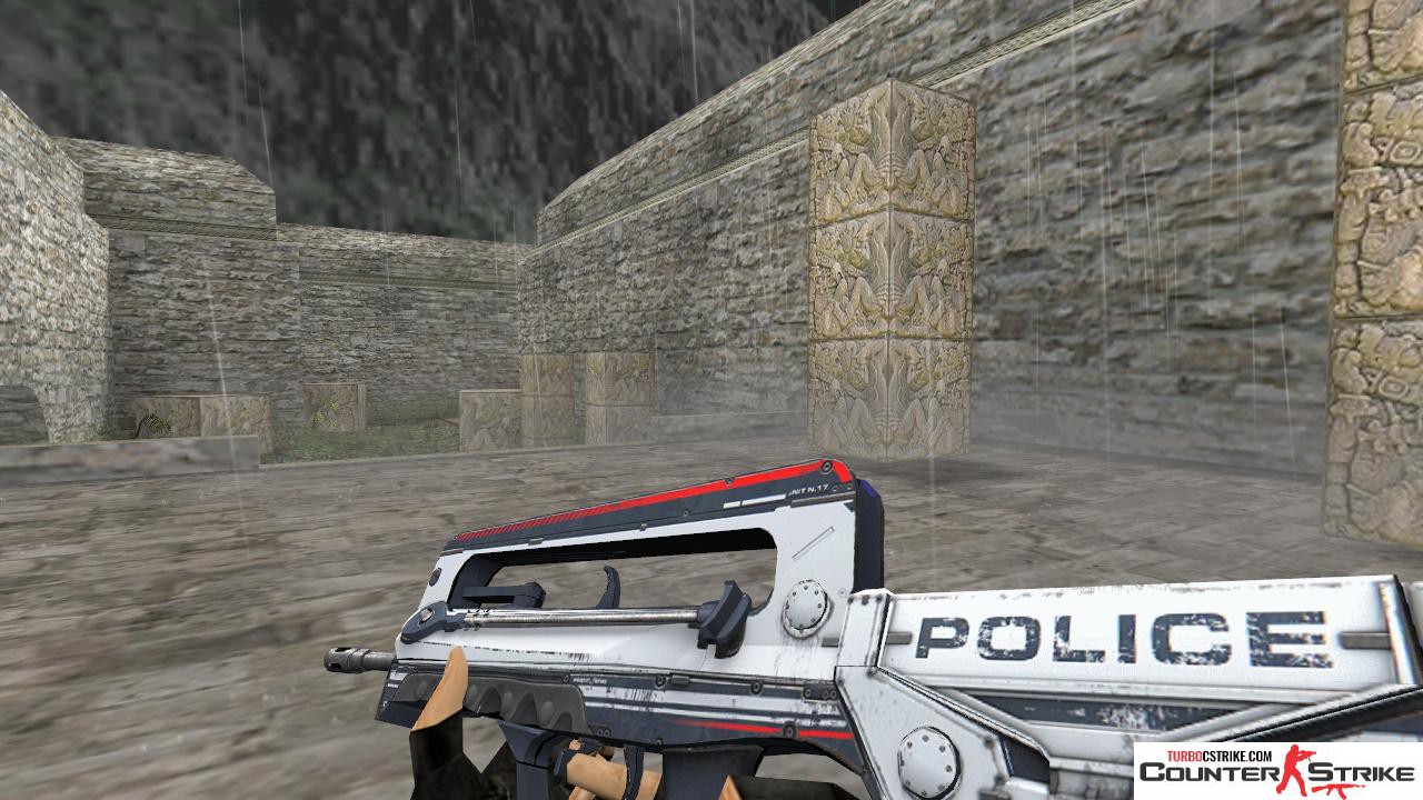 Модель HD Famas «Police» с анимацией осмотра для CS 1.6