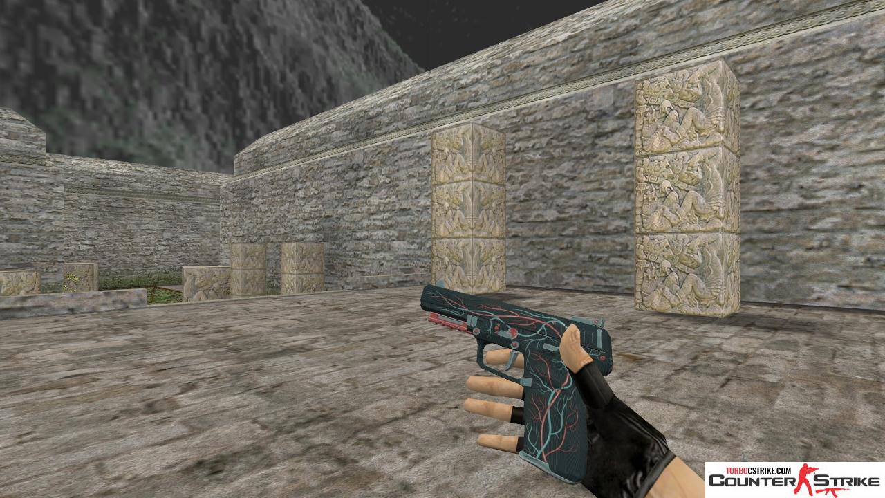 Модель Five-Seven «Capillary» с анимацией осмотра для CS 1.6