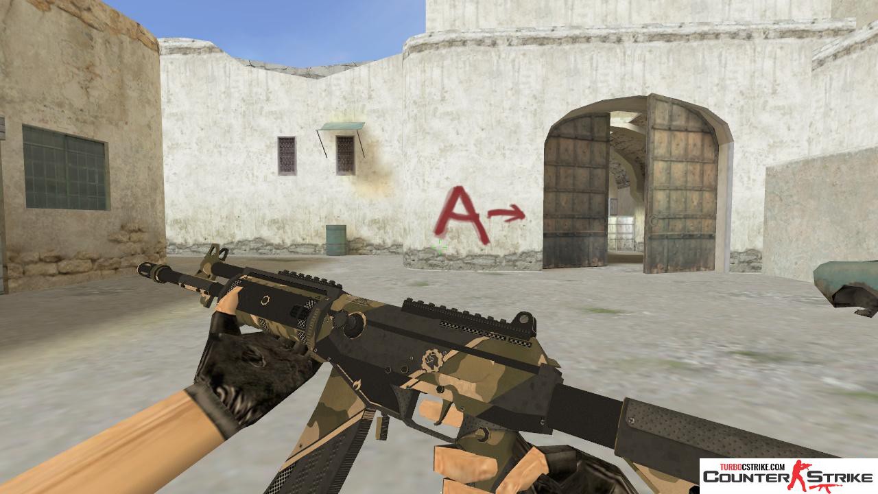 Модель HD Galil «Black Sand» с анимацией осмотра для CS 1.6