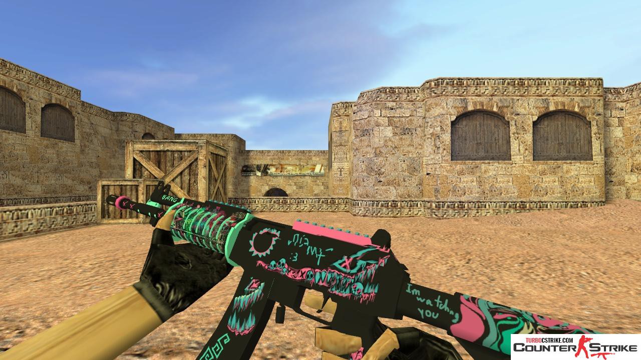 Модель HD Galil «Psychopath» с анимацией осмотра для CS 1.6