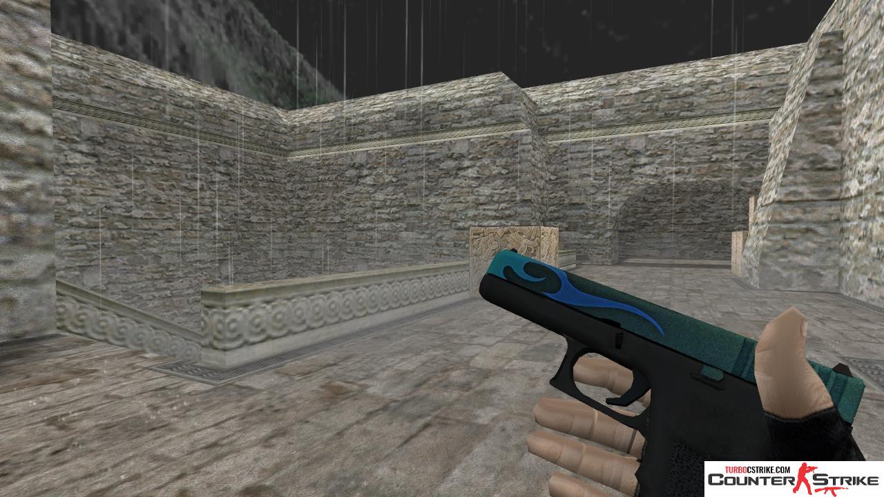 Модель HD Glock «Bunsen Burner» с анимацией осмотра для CS 1.6