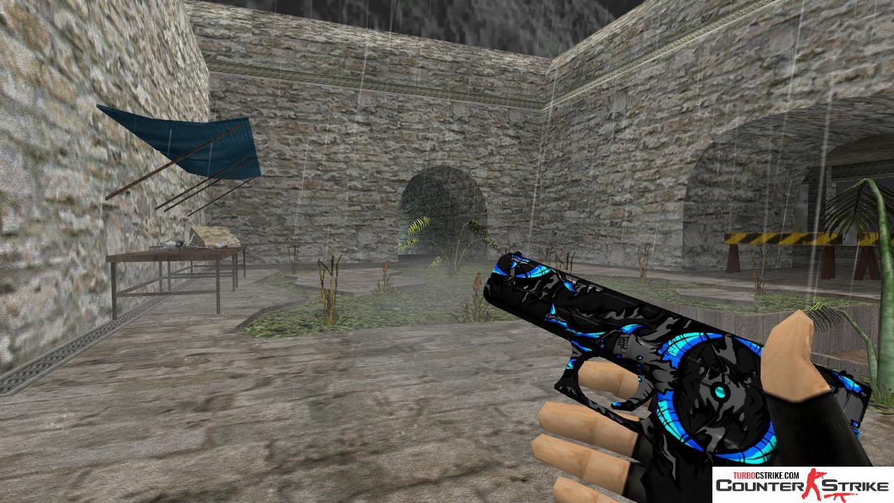 Модель HD Glock «Fowl Thing Neptune» с анимацией осмотра для CS 1.6