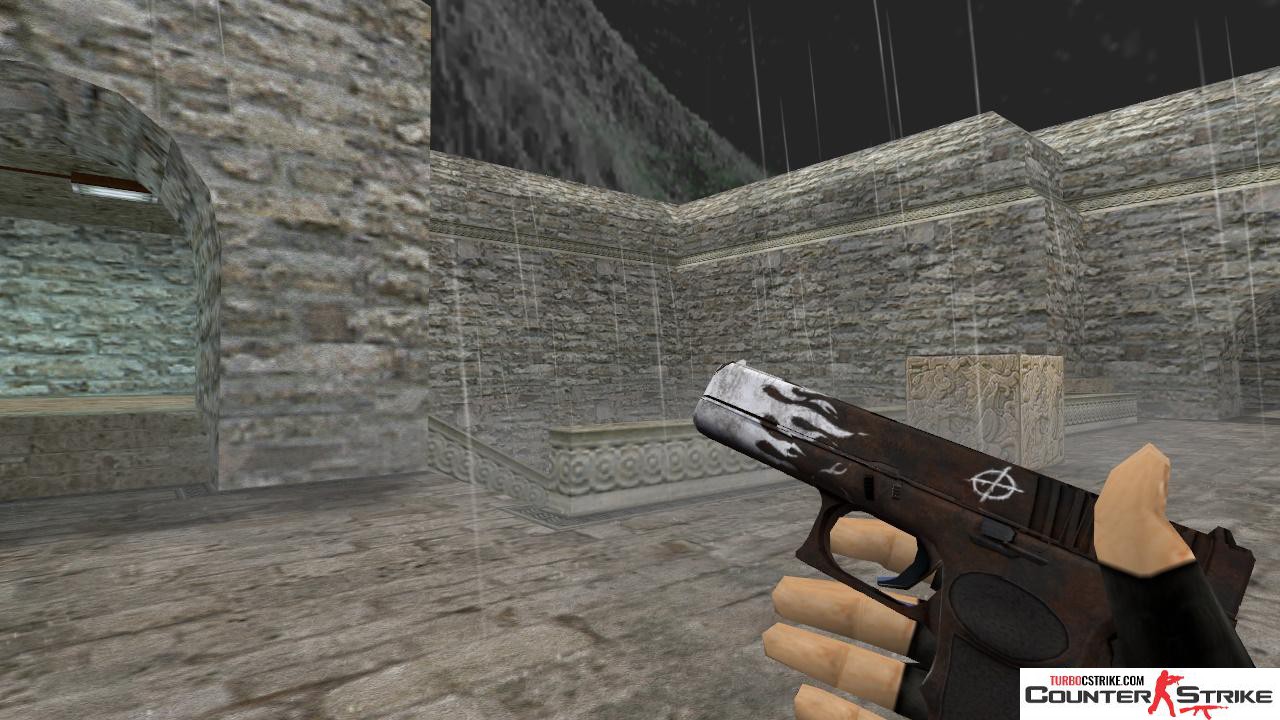 Модель HD Glock «Oxid Blaze» с анимацией осмотра для CS 1.6
