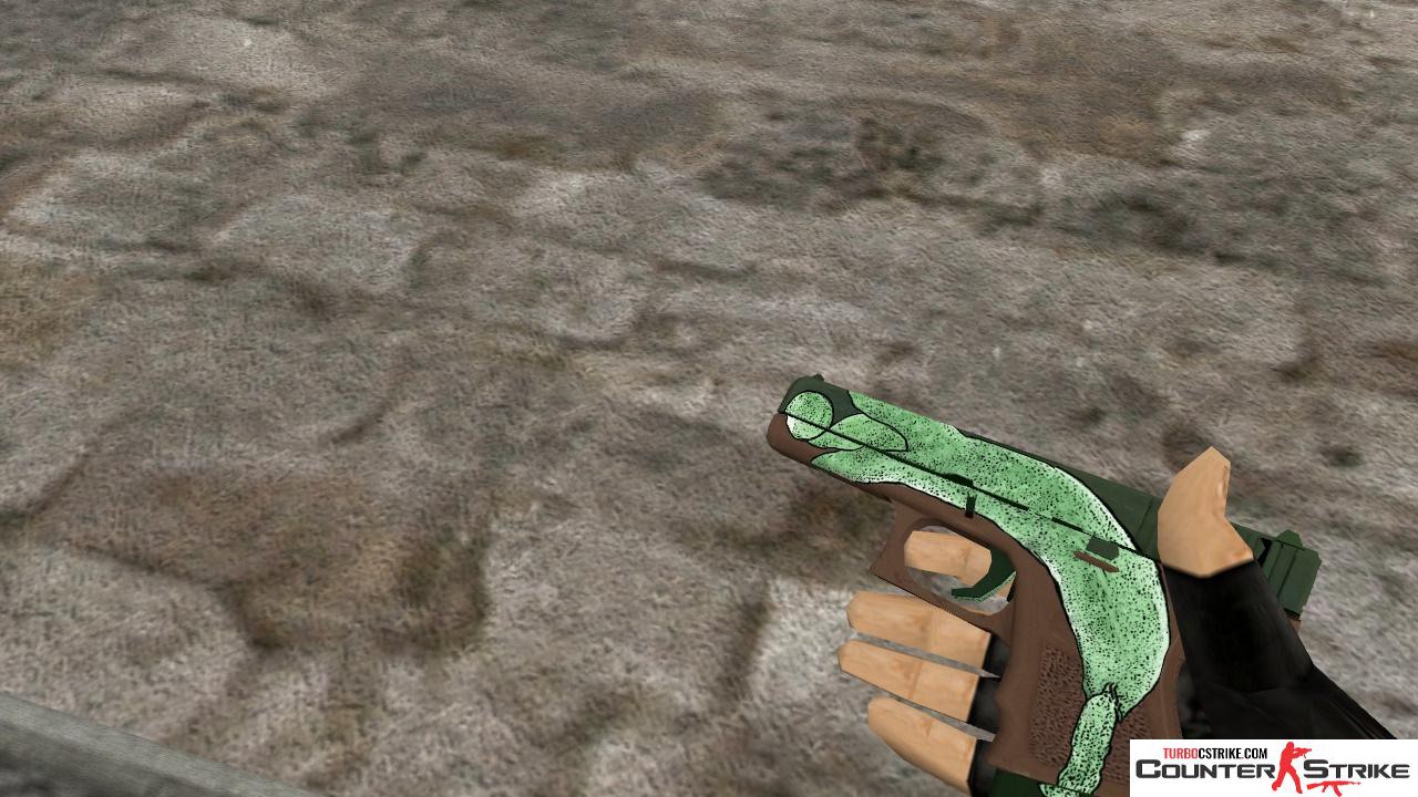 Модель HD Glock «Pea Shooter» с анимацией осмотра для CS 1.6