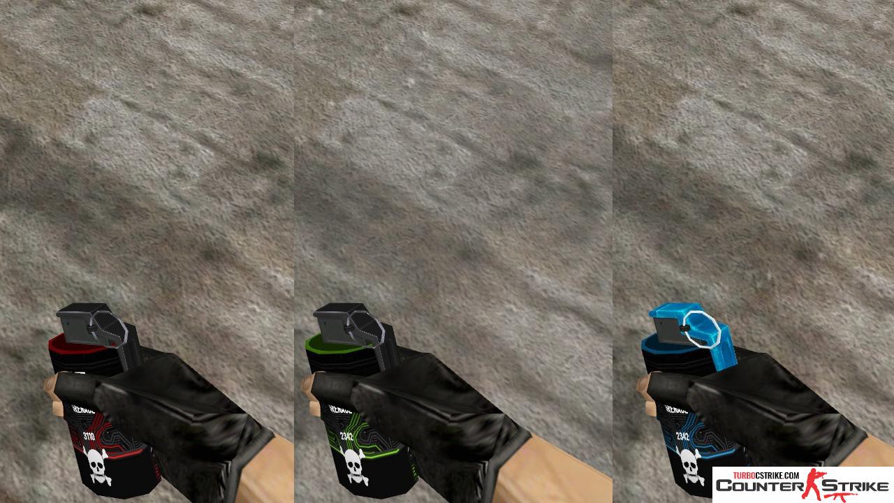 Пак моделей гранат «Colored Mechanical» для CS 1.6