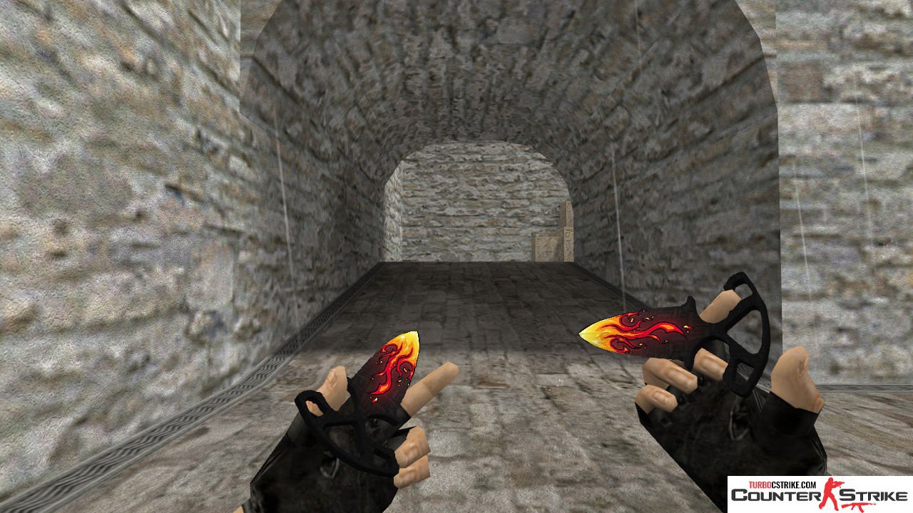 Модель HD «Shadow Daggers - Burning Heart» для CS 1.6