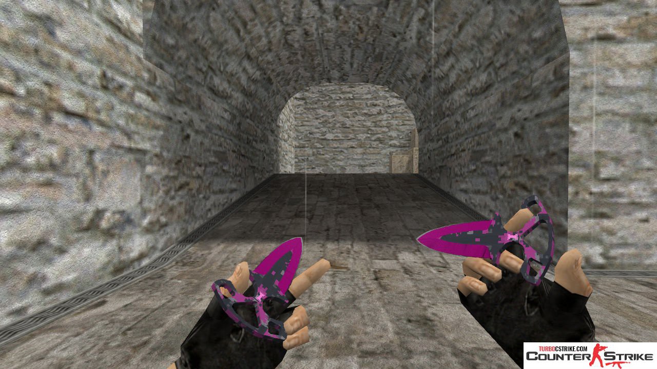 Модель HD «Shadow Daggers - Pink DDpat» для CS 1.6