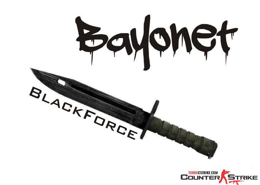 Модель ножа «Bayonet - BlackForce» для CS 1.6