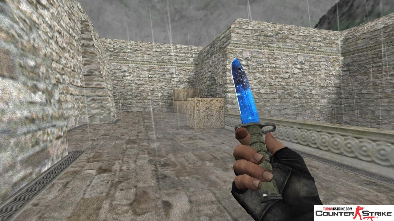 Модель ножа «Bayonet - Blue Galaxy» для CS 1.6