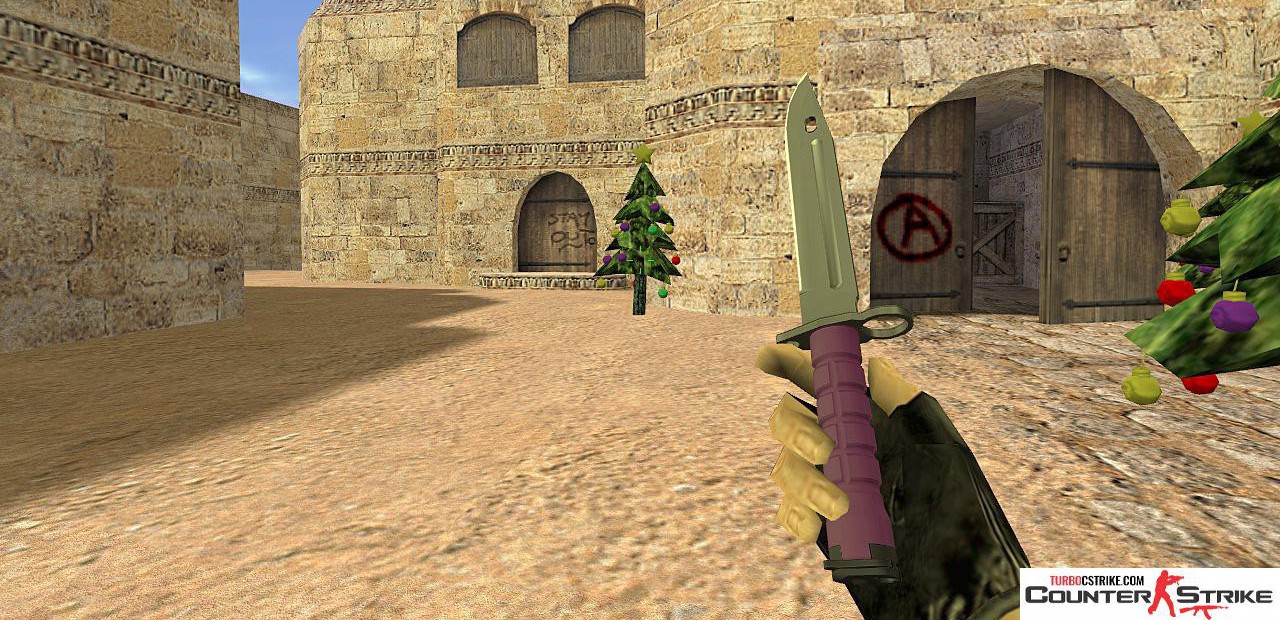 Модель ножа «Bayonet - Ultraviolet v2» для CS 1.6
