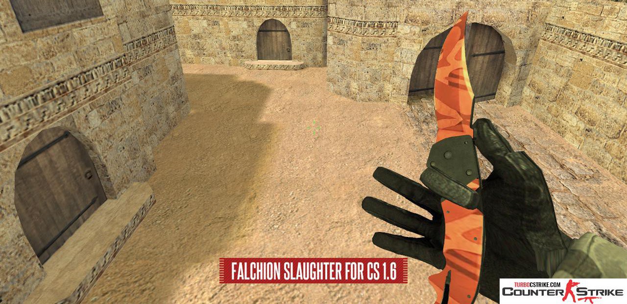 Модель ножа «Falchion - Slaughter» для CS 1.6