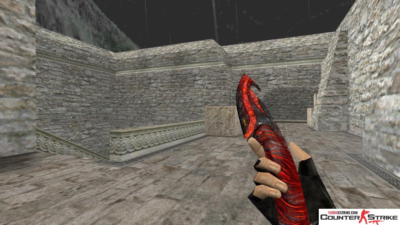 Модель ножа «Gut Knife - Vampire» с анимацией осмотра для CS 1.6