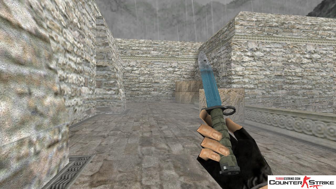 Модель ножа HD «Bayonet - Bark Beetle Blue» для CS 1.6