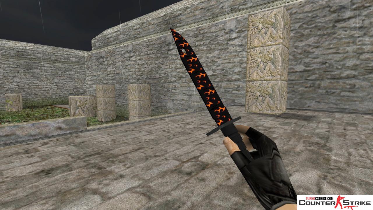 Модель ножа HD «Bayonet - Blaze» для CS 1.6
