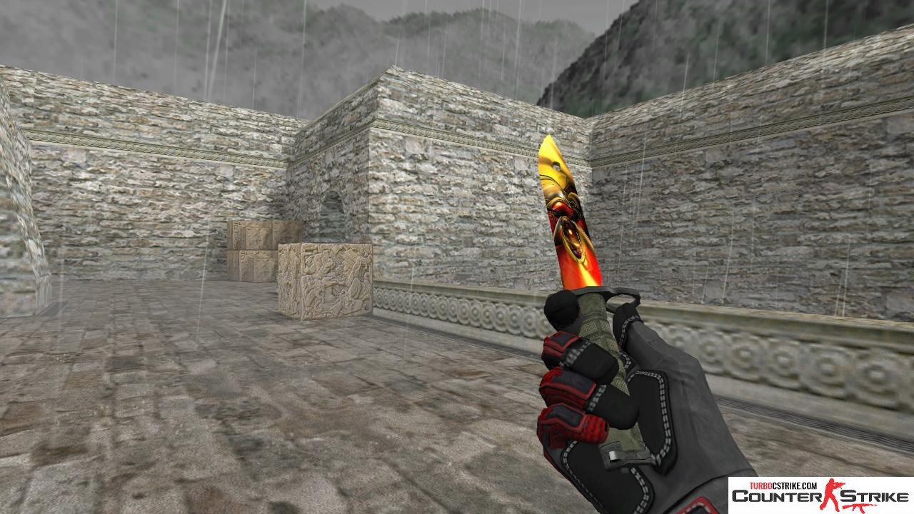 Модель ножа HD «Bayonet - Dark Gold» для CS 1.6