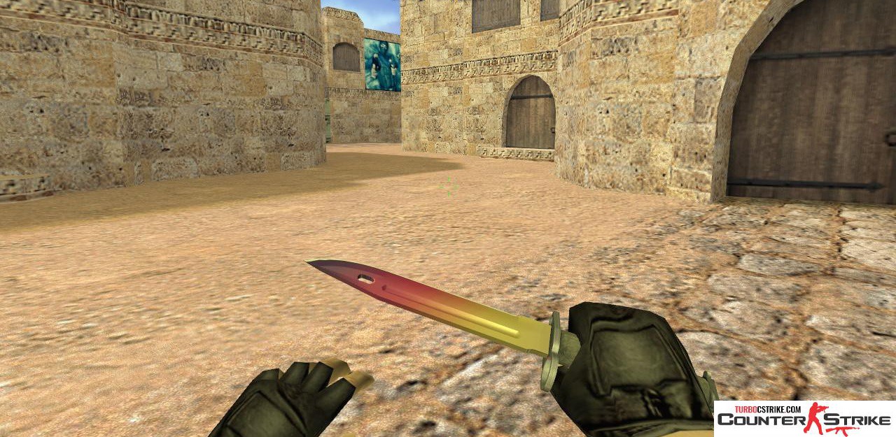 Модель ножа HD «Bayonet - Fade» для CS 1.6