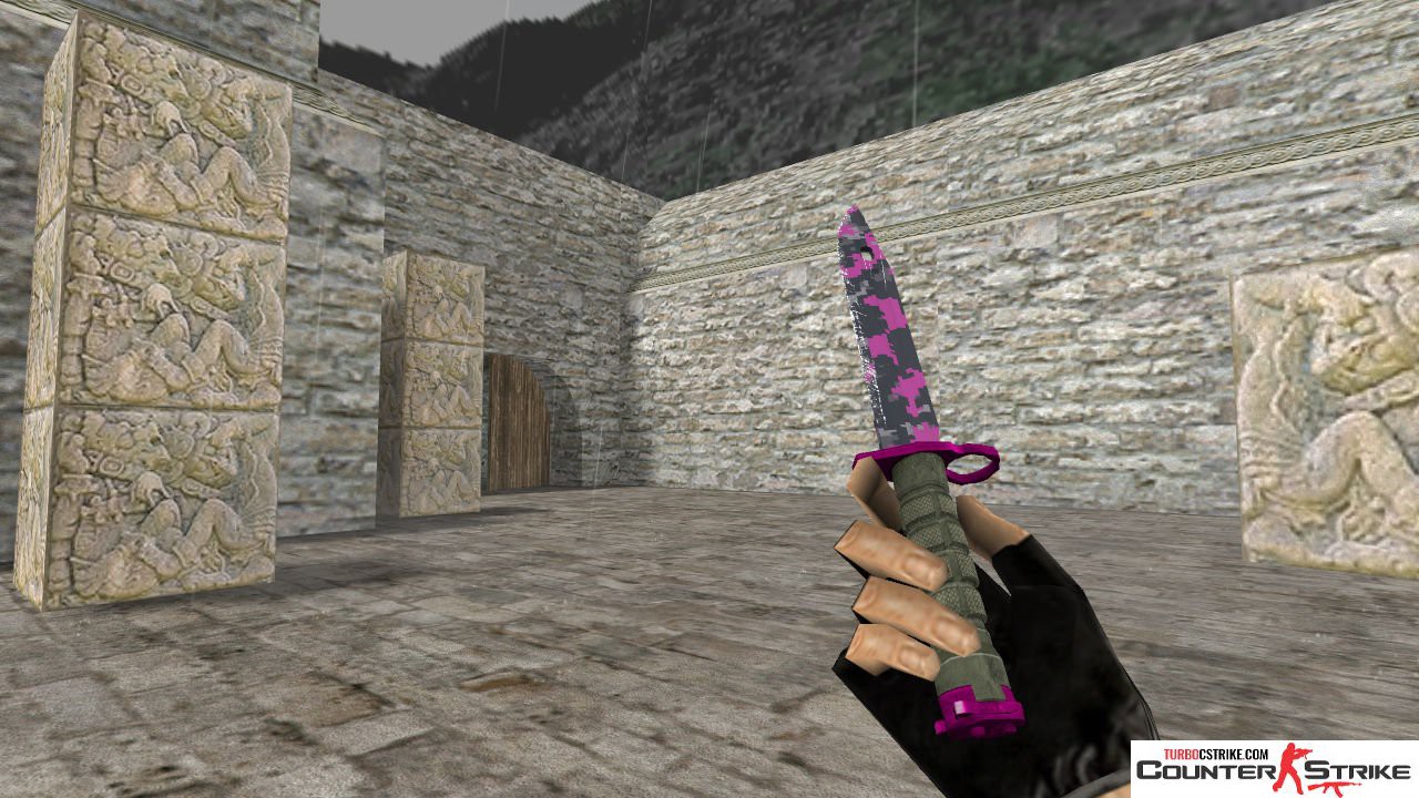 Модель ножа HD «Bayonet - Pink DDpat» для CS 1.6