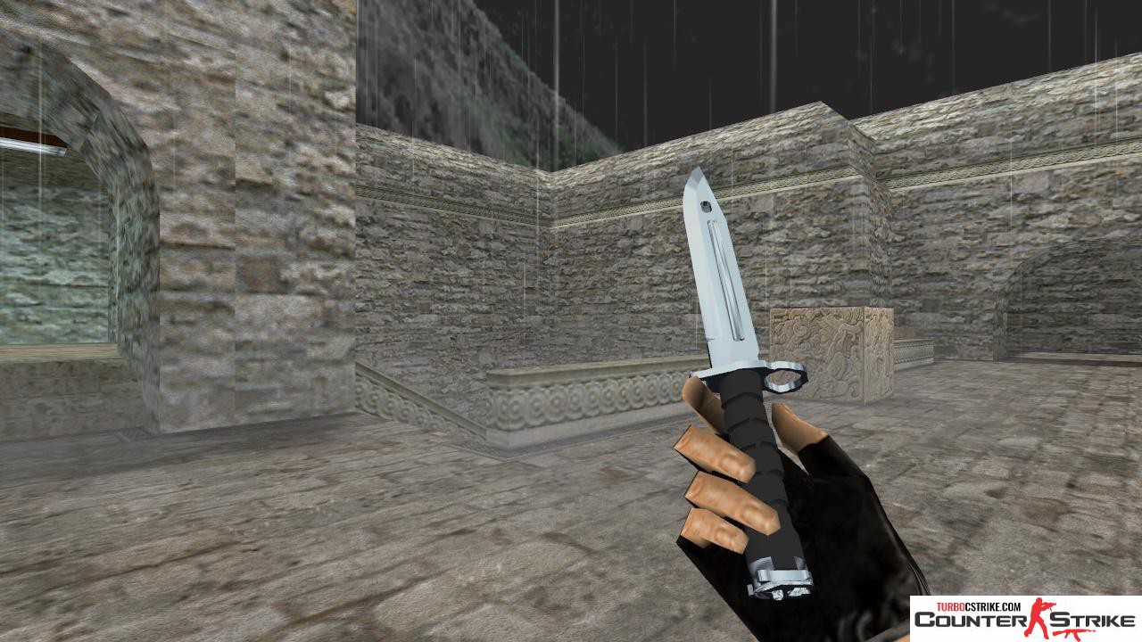 Модель ножа HD «Bayonet - Silver Chrome» для CS 1.6