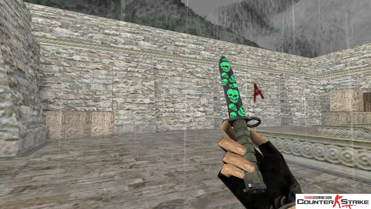 Модель ножа HD «Bayonet - Skull Pattern» для CS 1.6