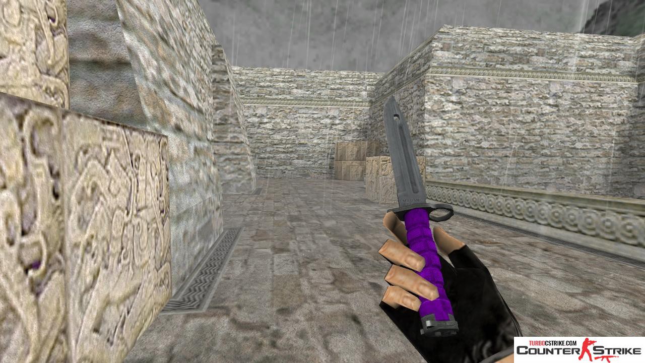 Модель ножа HD «Bayonet - Ultraviolet» для CS 1.6