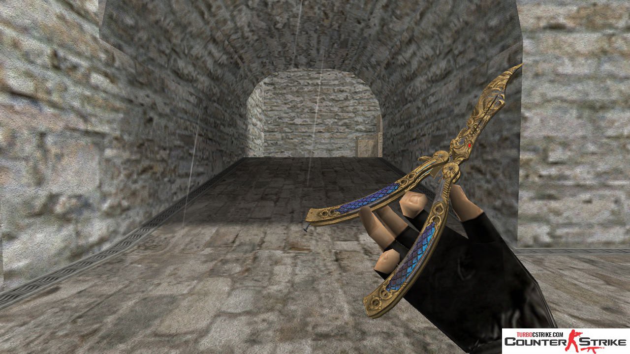 Модель ножа HD «Butterfly Knife - Dragonian» для CS 1.6