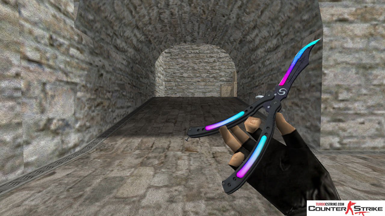 Модель ножа HD «Butterfly Knife - Neo Assasin» для CS 1.6