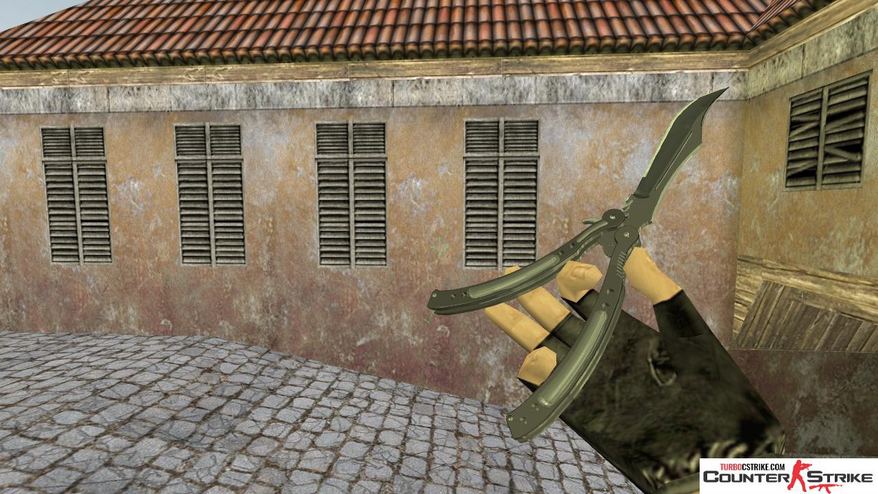 Модель ножа HD «Butterfly Knife - Night» для CS 1.6