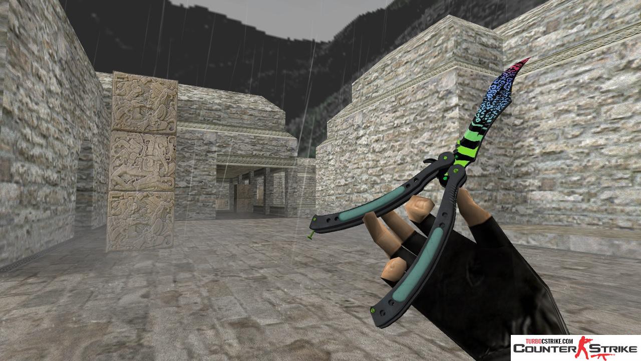 Модель ножа HD «Butterfly Knife - Superfurry» для CS 1.6