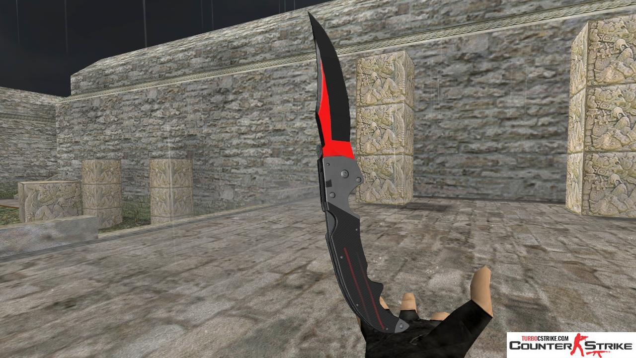 Модель ножа HD «Falchion - Redline» для CS 1.6