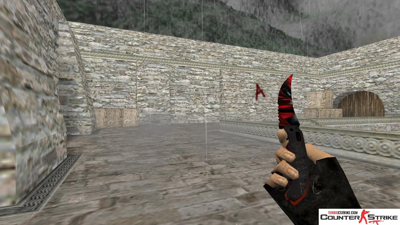 Модель ножа HD «Flip Knife - Crimson Ruby» для CS 1.6