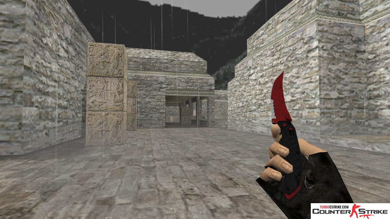 Модель ножа HD «Flip Knife - Crimson Web» для CS 1.6