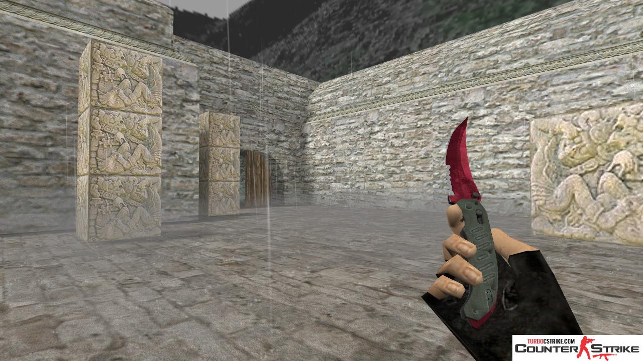 Модель ножа HD «Flip Knife - Doppler Rubine» для CS 1.6