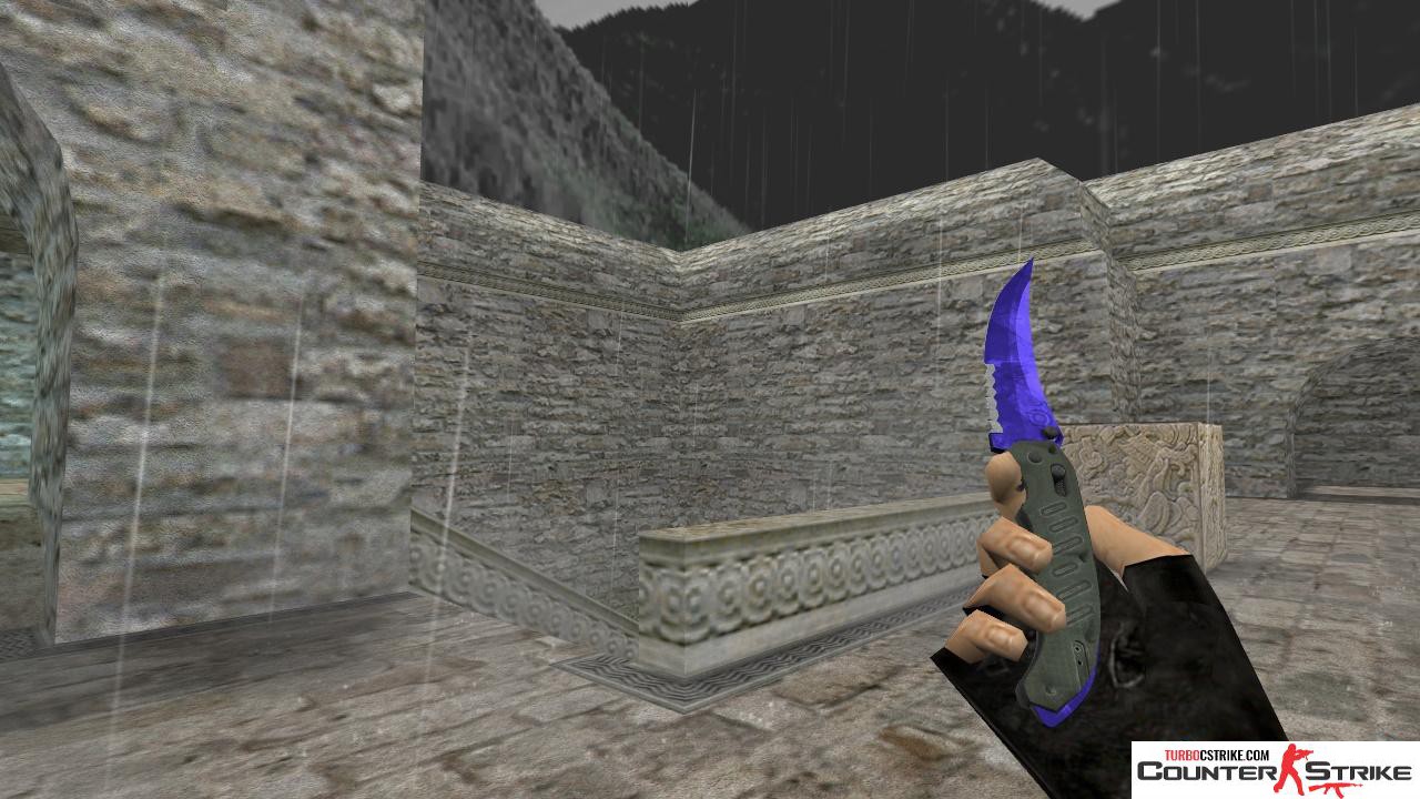 Модель ножа HD «Flip Knife - Doppler Sapphire» для CS 1.6
