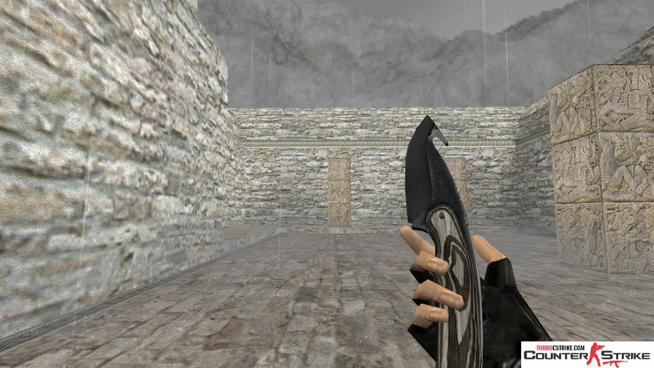 Модель ножа HD «Gut Knife - Black Laminate» для CS 1.6