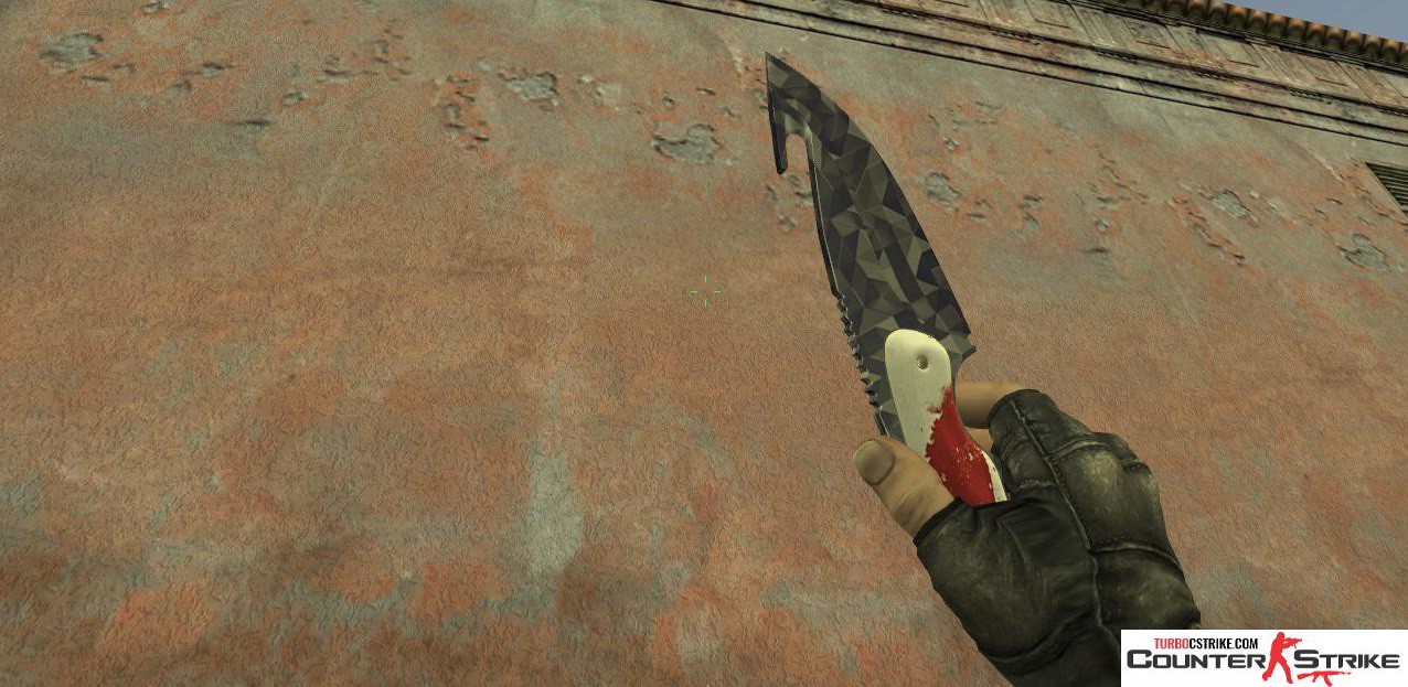 Модель ножа HD «Gut Knife - Black Prism» для CS 1.6