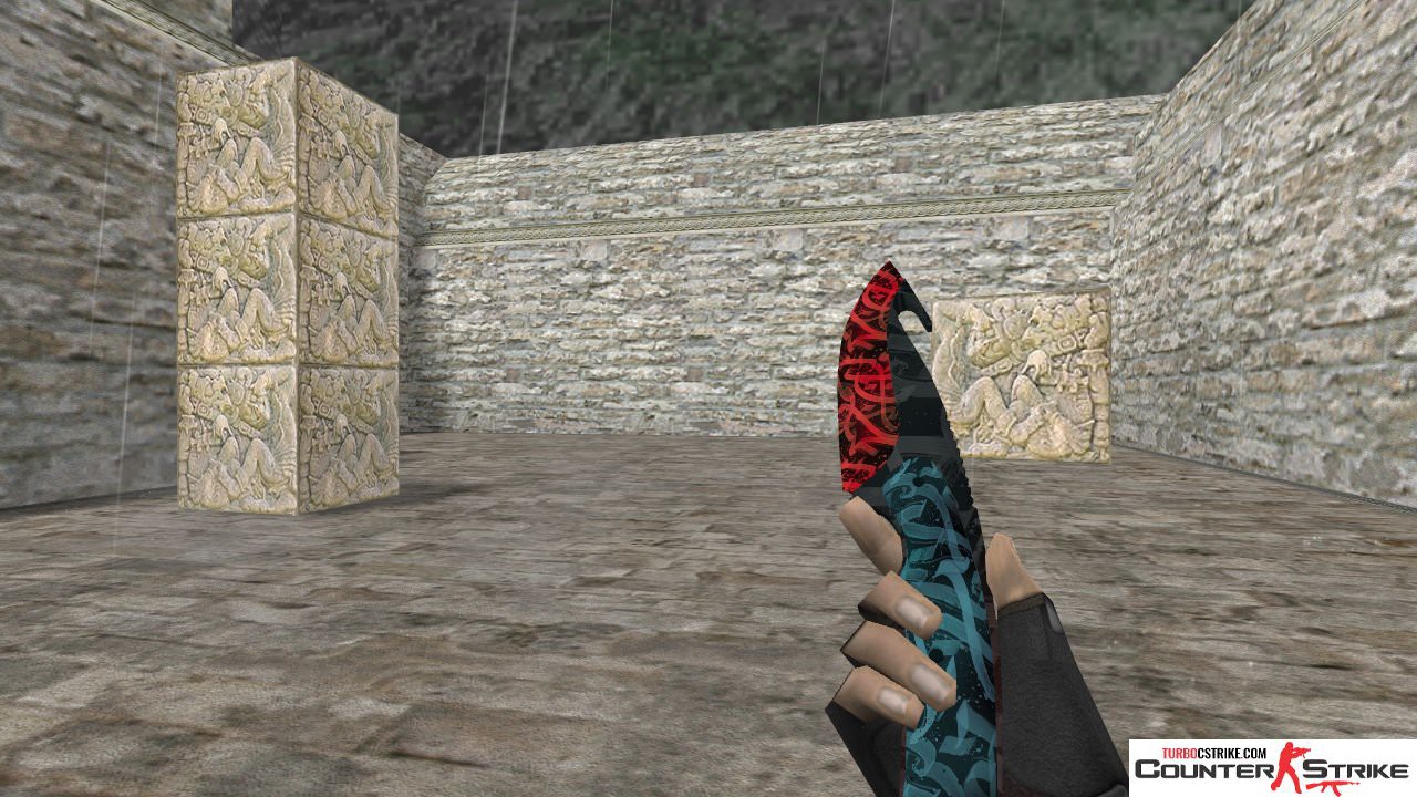 Модель ножа HD «Gut Knife - Calligraffiti» для CS 1.6