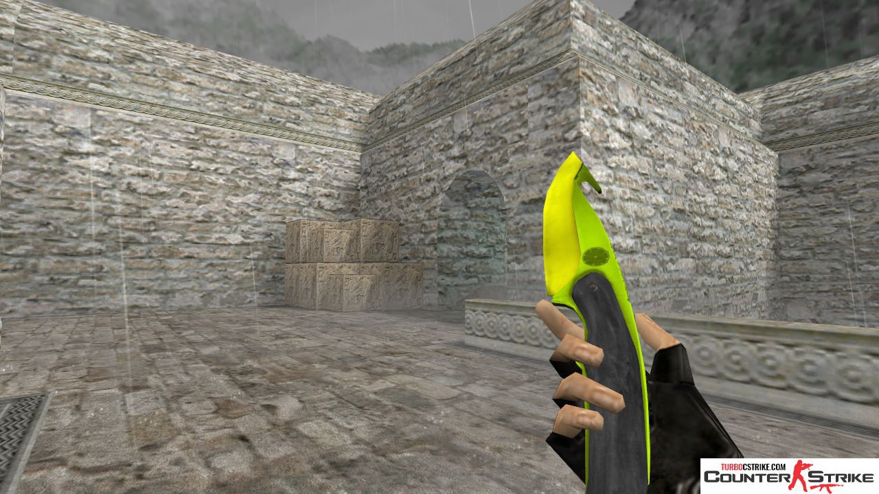 Модель ножа HD «Gut Knife - Hecklux Lime» для CS 1.6