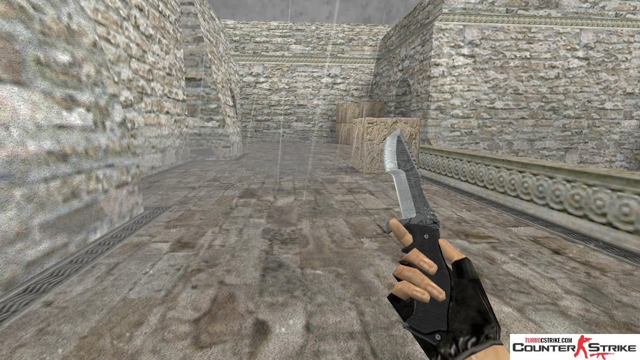 Модель ножа HD «Huntsman - Damascus Steel» для CS 1.6