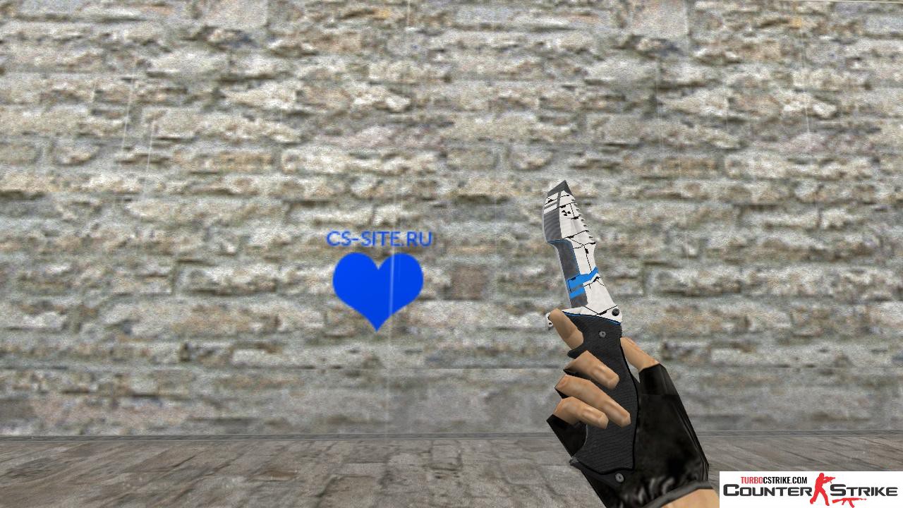 Модель ножа HD «Huntsman - Toxic Waste» для CS 1.6