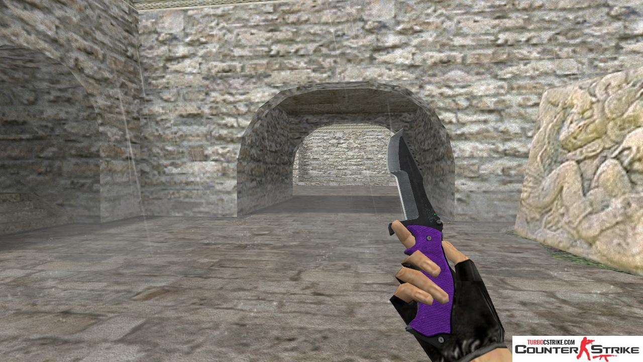 Модель ножа HD «Huntsman - Ultraviolet» для CS 1.6