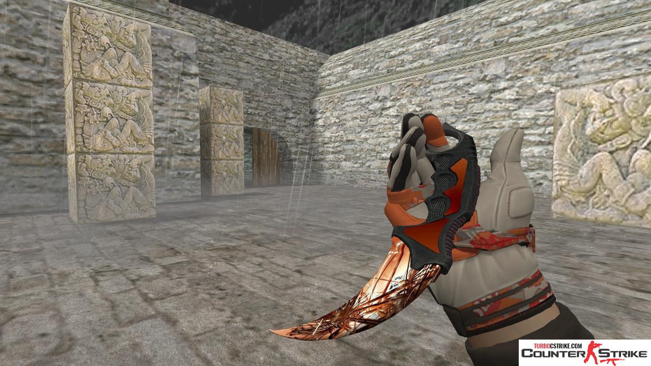 Модель ножа HD «Karambit - Autumn Explosion» для CS 1.6