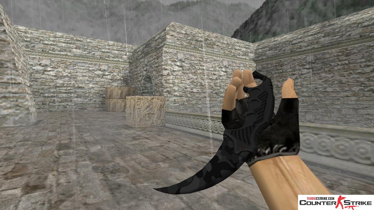 Модель ножа HD «Karambit - Black Camo» для CS 1.6