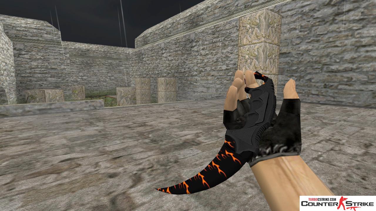 Модель ножа HD «Karambit - Blaze» для CS 1.6