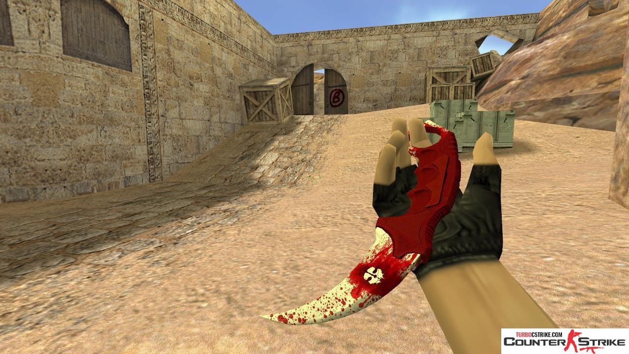Модель ножа HD «Karambit - Blood Edge» для CS 1.6