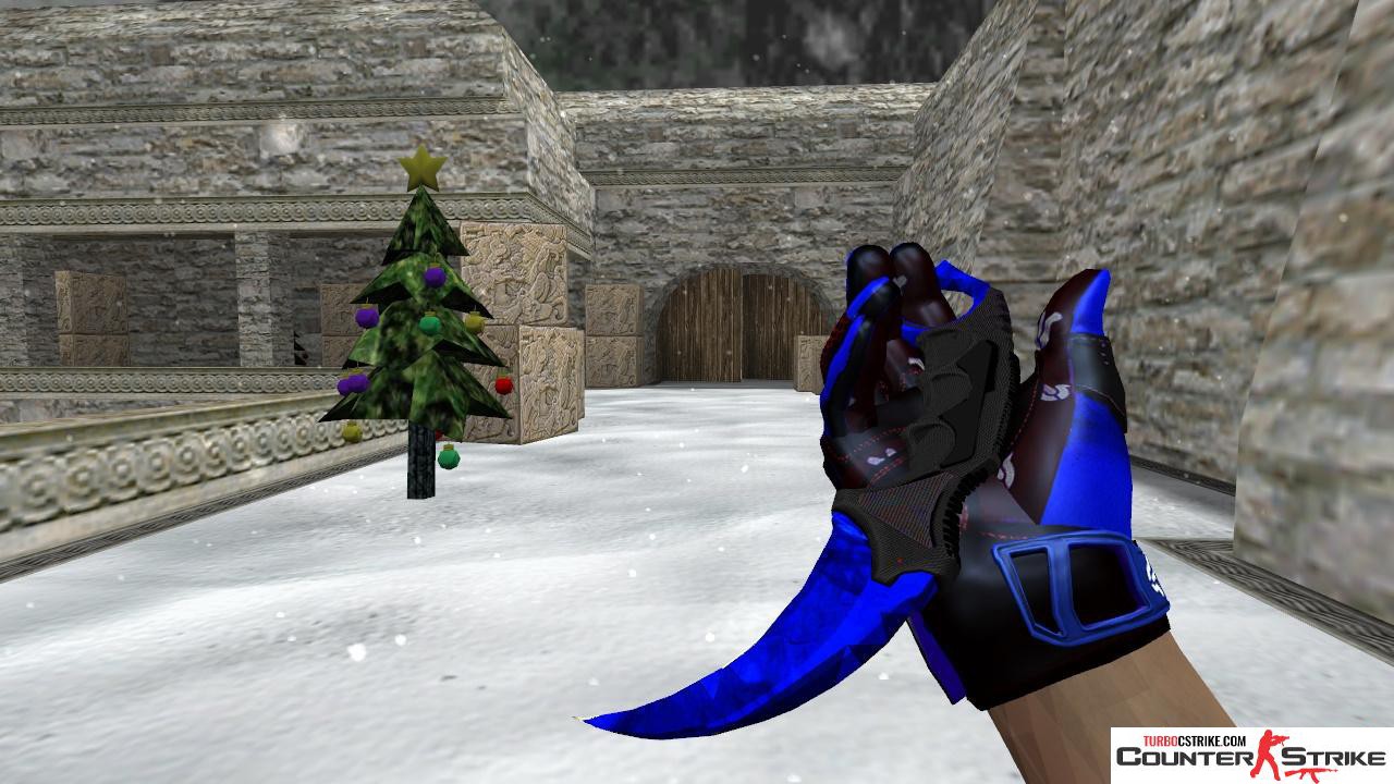 Модель ножа HD «Karambit - Doppler Sapphire» для CS 1.6