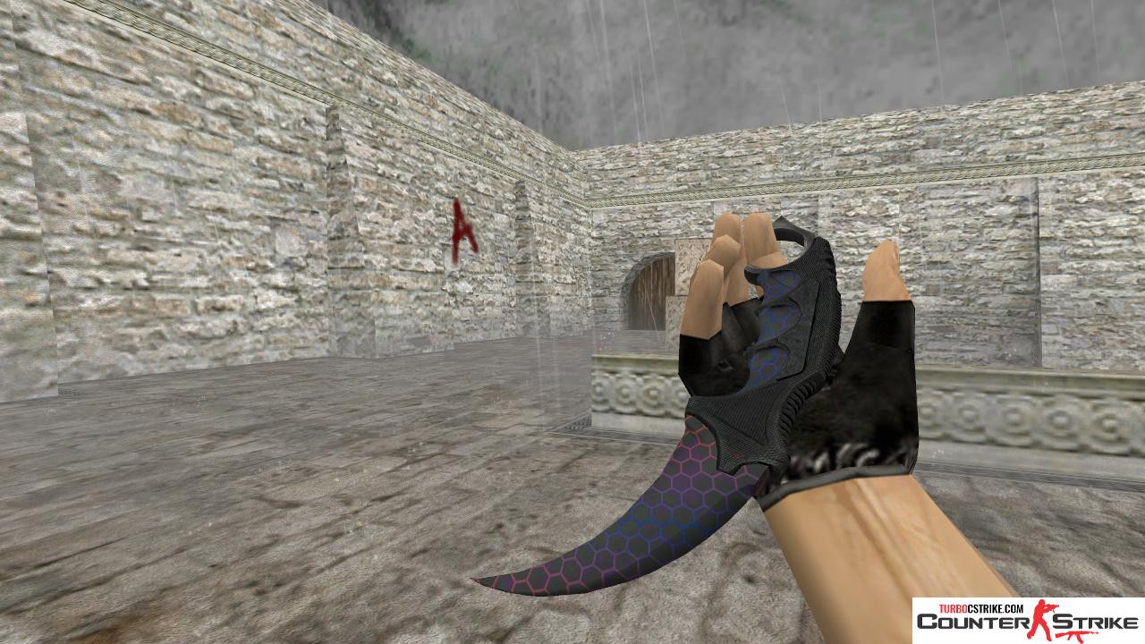 Модель ножа HD «Karambit - Electric Hive» для CS 1.6