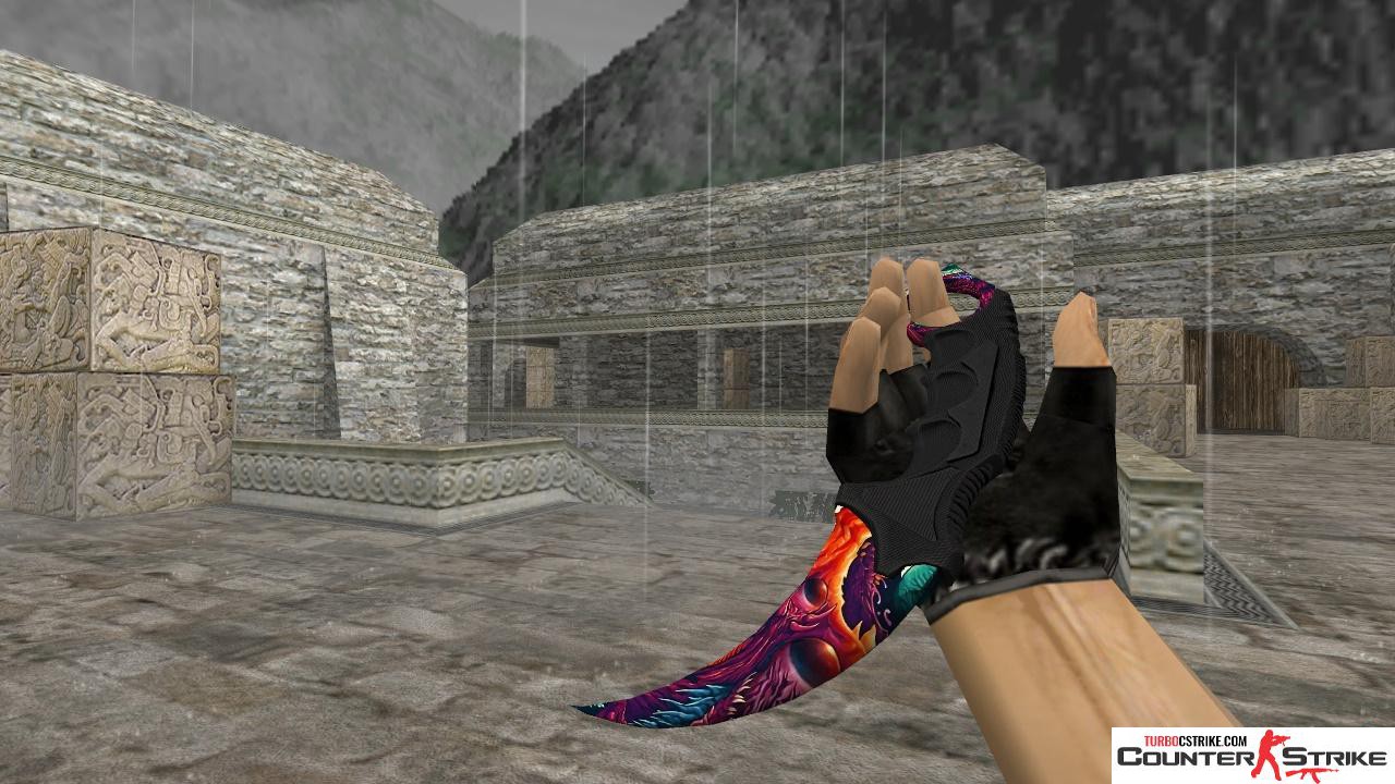 Модель ножа HD «Karambit - Hyper Beast» для CS 1.6